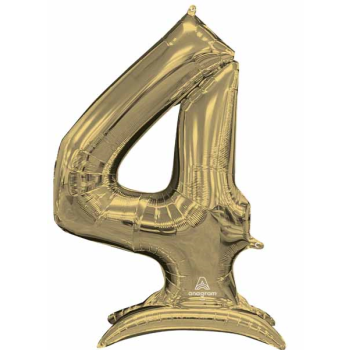Image de 50'' NUMBER 4 STAND-UP (AIR ONLY) SUPER SHAPE - WHITE GOLD