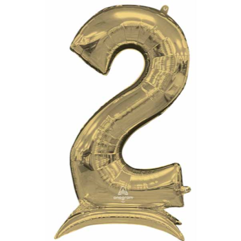 Image de 50'' NUMBER 2 STAND-UP (AIR ONLY) SUPER SHAPE - WHITE GOLD