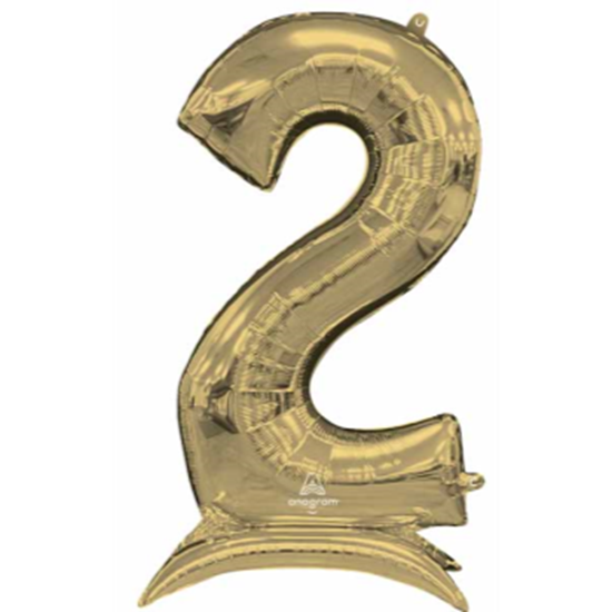 Image sur 50'' NUMBER 2 STAND-UP (AIR ONLY) SUPER SHAPE - WHITE GOLD