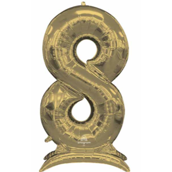 Image de 50'' NUMBER 8 STAND-UP (AIR ONLY) SUPER SHAPE - WHITE GOLD