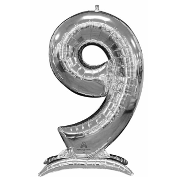 Image de 50'' NUMBER 9 STAND-UP (AIR ONLY) SUPER SHAPE - SILVER