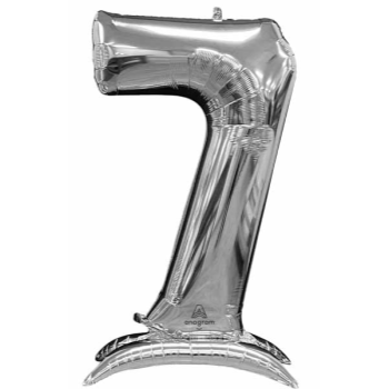 Image de 50'' NUMBER 7 STAND-UP (AIR ONLY) SUPER SHAPE - SILVER