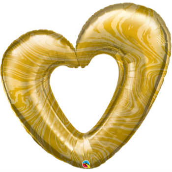 Picture of 42" GOLD OPEN HEART SHAPE