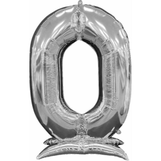 Image sur 50'' NUMBER 0 STAND-UP (AIR ONLY)SUPER SHAPE - SILVER