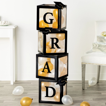 Picture of DECOR - Grad Balloon Box Kit With Latex Balloons 47"