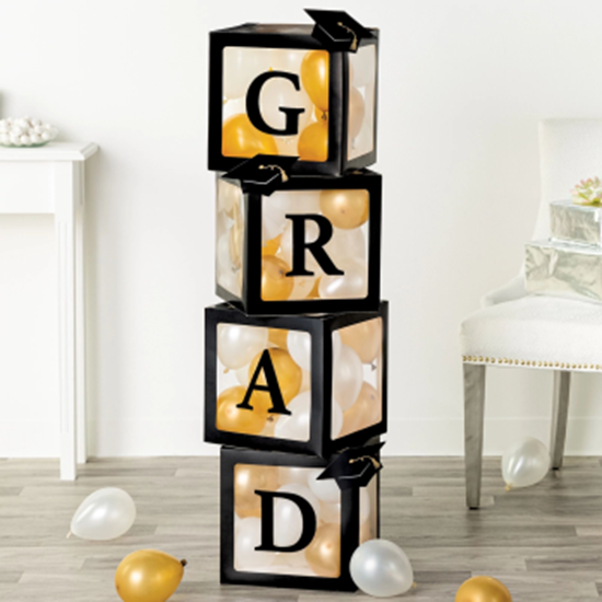 Image sur DECOR - Grad Balloon Box Kit With Latex Balloons 47"