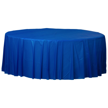 Picture of ROYAL BLUE ROUND TABLE COVER 84"