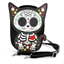 Picture of PURSES - Floral Sugar Skull Cat Shoulder Crossbody Bag