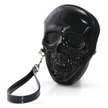 Image de PURSES - Smiling Skull Zippered Wristlet