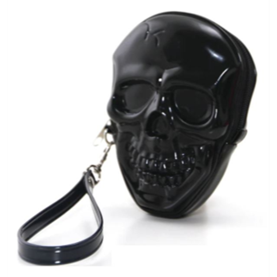Image sur PURSES - Smiling Skull Zippered Wristlet