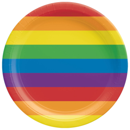 Picture of PRIDE RAINBOW 9" PLATES