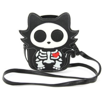 Image de PURSES - Glow In The Dark Sugar Skull Cat Crossbody Bag