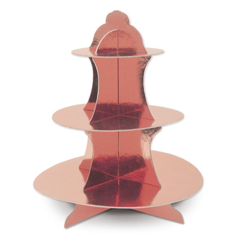 Image de Cupcake Stand - Rose Gold 13" high