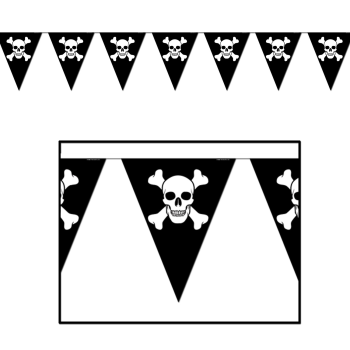 Picture of DECOR -Jolly Roger Pennant Banner