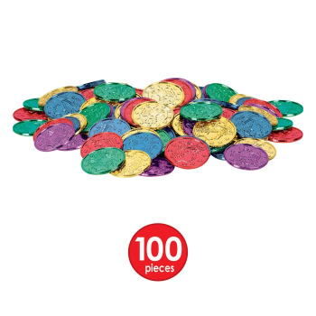 Image de DECOR - Plastic Coins Assorted Colours