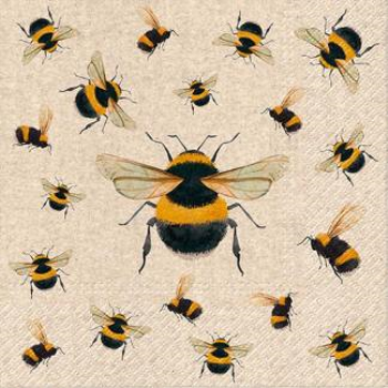 Picture of BUNCH OF BUMBLEBEES - LUNCHEON NAPKINS