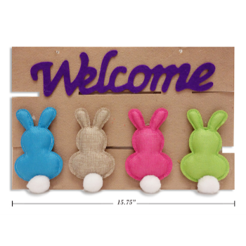 Picture of DECOR - EASTER FELT WELCOME PLAQUE 
