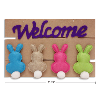 Image de DECOR - EASTER FELT WELCOME PLAQUE 