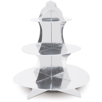 Image de Cupcake Stand - Silver 13" high