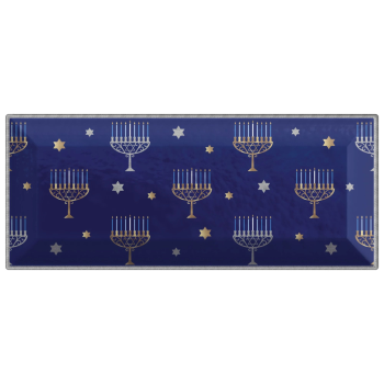 Picture of TABLEWARE - HANUKKAH MELAMINE PLATTER 