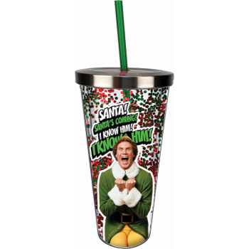 Image de ELF - GLITTER CUP WITH STRAW