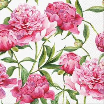Picture of PINK PEONIES - LUNCHEON NAPKINS