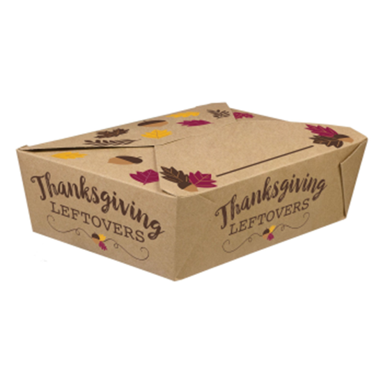 Image sur TABLEWARE - Thanksgiving Foldable To Go Paper Boxes