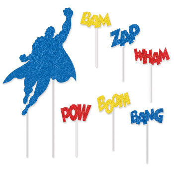 Image de Super Hero Cake Topper Set