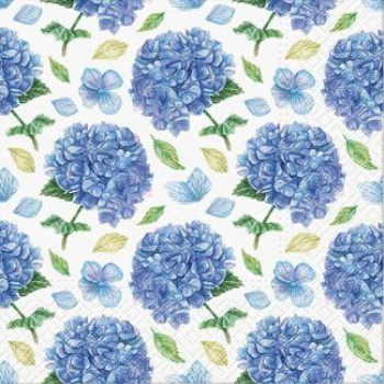 Image de BLUE HYDRANGEA - LUNCHEON NAPKINS