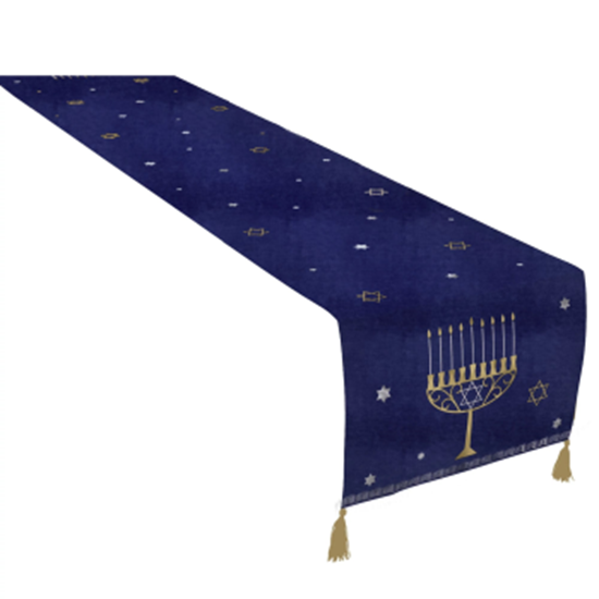 Picture of TABLEWARE - HANUKKAH TABLE RUNNER