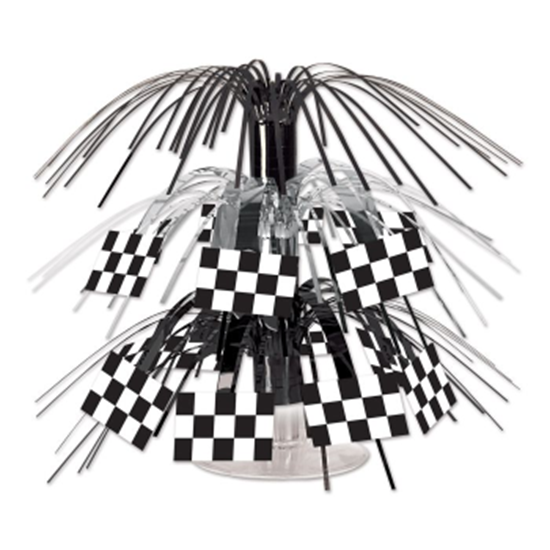 Image sur Checkered Flag Mini Cascade Centerpiece