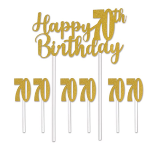 Image sur 70th - Birthday Cake Topper