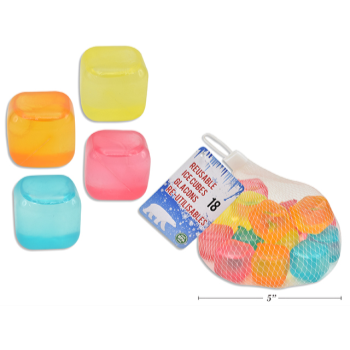 Picture of TABLEWARE - REUSABLE ICE CUBES. ASST COLOURS 