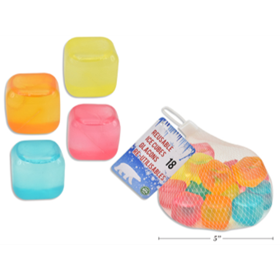 Image sur TABLEWARE - REUSABLE ICE CUBES. ASST COLOURS 