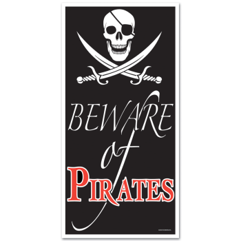 Image de DECOR - Beware of Pirates Door Cover