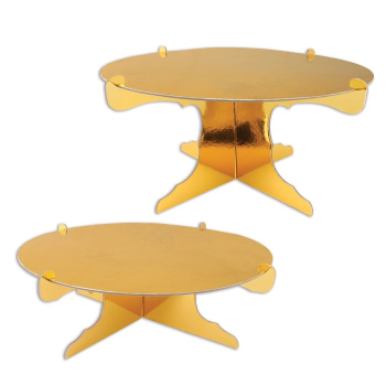 Picture of Cake Stands - Gold 12" Round - 2/pack