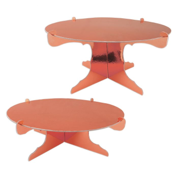 Image de Cake Stands - Rose Gold 12" Round - 2/pack