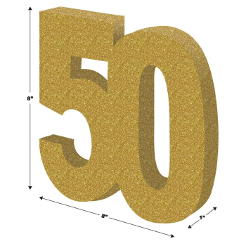 Picture of 50th - 3-D Glittered Centerpiece