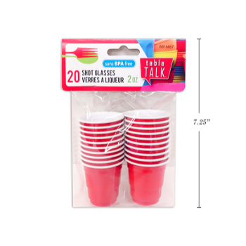 Image de TABLEWARE - 2OZ BEER CUP SHOT GLASSES 