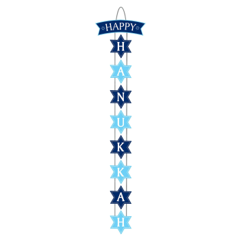 Picture of DECOR - HAPPY HANUKKAH VERTICAL SIGN