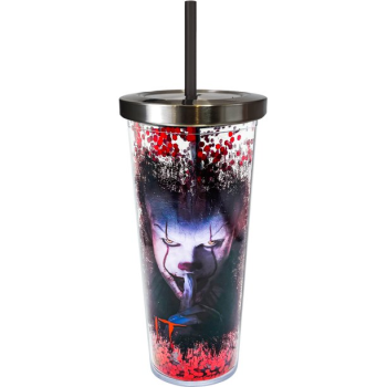 Image de IT PENNYWISE - GLITTER CUP WITH STRAW