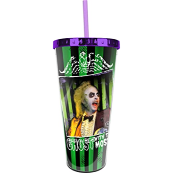 Image sur BEETLEJUICE - FOIL CUP WITH STRAW
