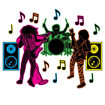 Picture of 80's -  Hair Band Silhouettes