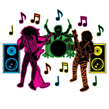 Image de 80's -  Hair Band Silhouettes