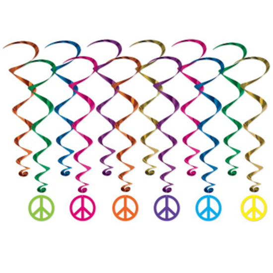 Image sur 60's - Peace Sign Whirls