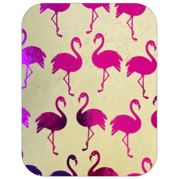 Picture of FOIL JUMBO GIFT WRAP 50' - PINK FLAMINGO ON KRAFT