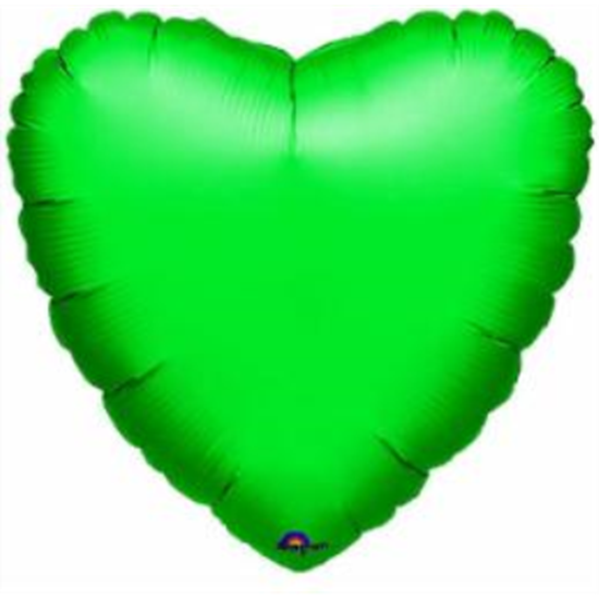 Image sur 18" FOIL - METALLIC LIME GREEN HEART