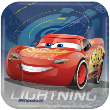 Image de DISNEY CARS 3 Square Plates 9"