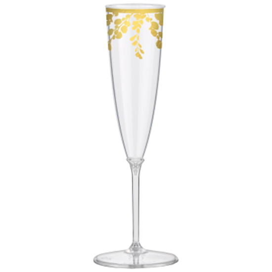 Image sur Romantic Floral Champagne Glasses