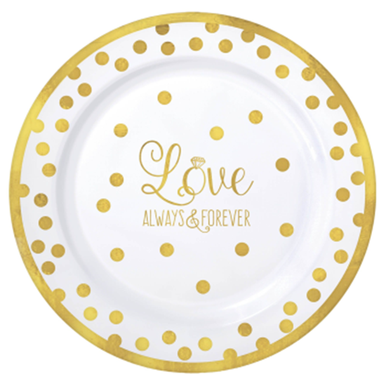 Image sur Tableware - Love Round Premium Plastic Plates 7"
